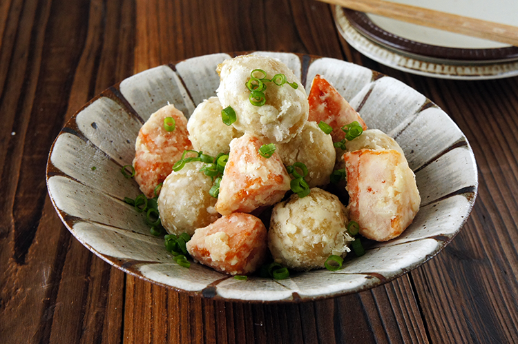 煮里芋のから揚げ