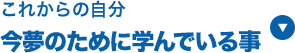 今夢のために学んでいる事