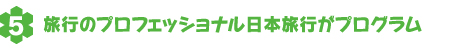 旅行のプロフェッショナル日本旅行がプログラム