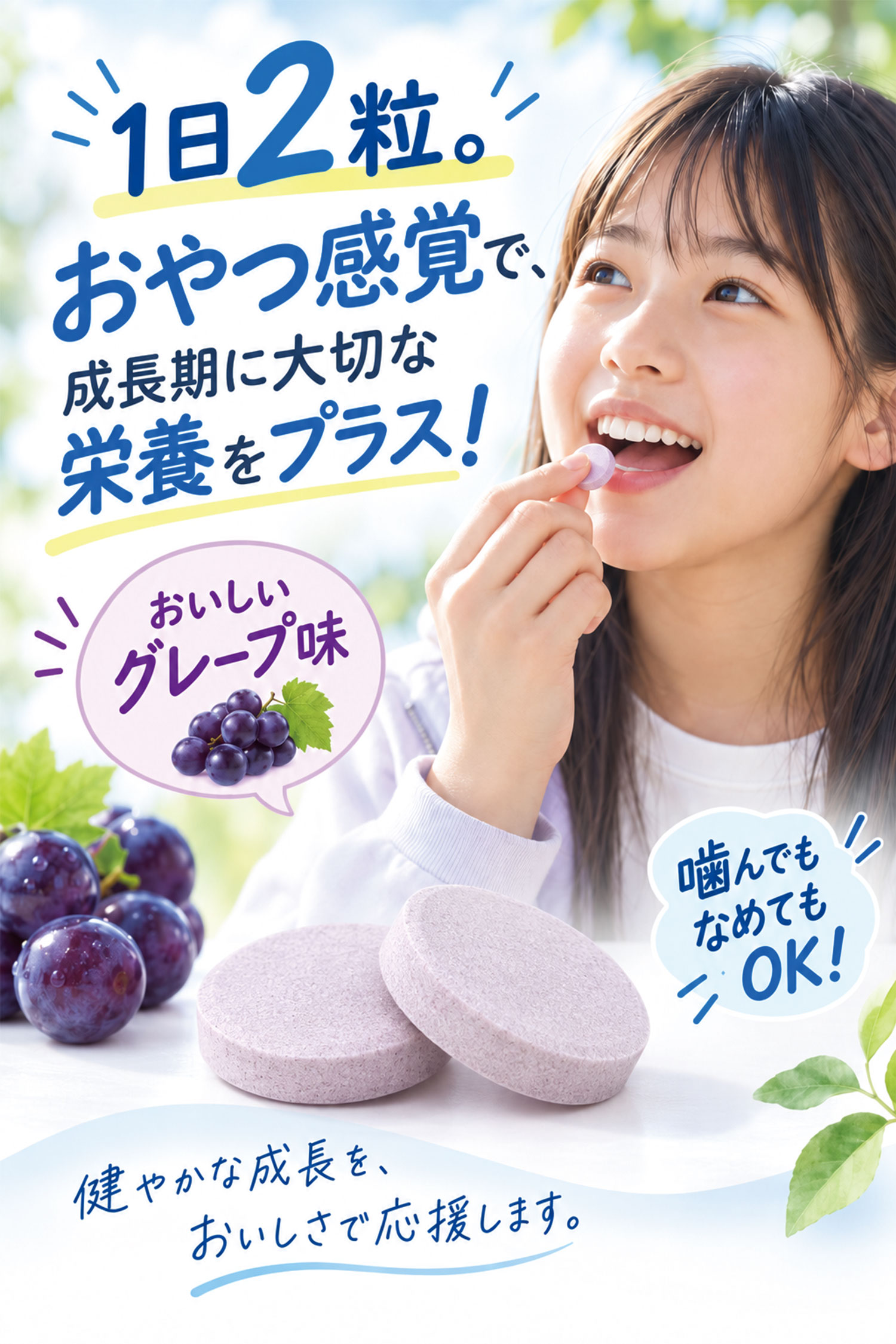 スクスクカルシウムタブレット商品ページへ